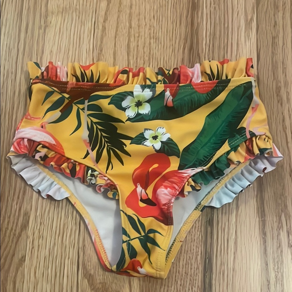 Yellow Ruffle Bikini Set - Picture 4 of 4